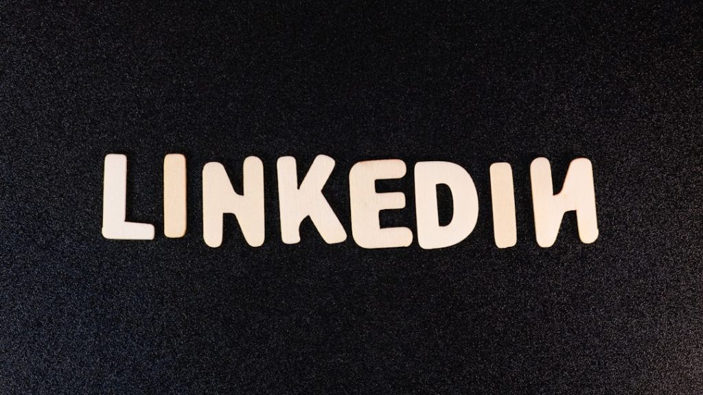 the word linked in white letters on a black background