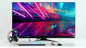 black flat screen computer monitor